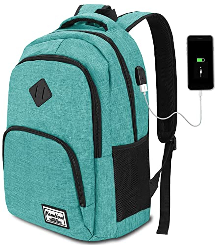 YAMTION Rucksack Schule,Schulrucksack Mädchen und Jungen Schultasche schulranze für Reisen Studium Schule Arbeit Büro