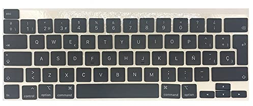 OLVINS Ersatz SP Spanische Tastenkappen Tastenkappen Tasten für MacBook Pro Retina 13 16 A2141 A2289 A2251 2019 2020 Jahr EMC 3348 EMC3349 3456