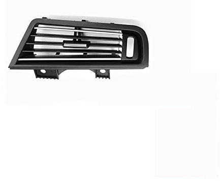 LHD Front Row Wind Left Center Negro Salida de aire acondicionado Panel de rejilla con placa cromada para BMW 5 Serie F10 F18 (derecha)