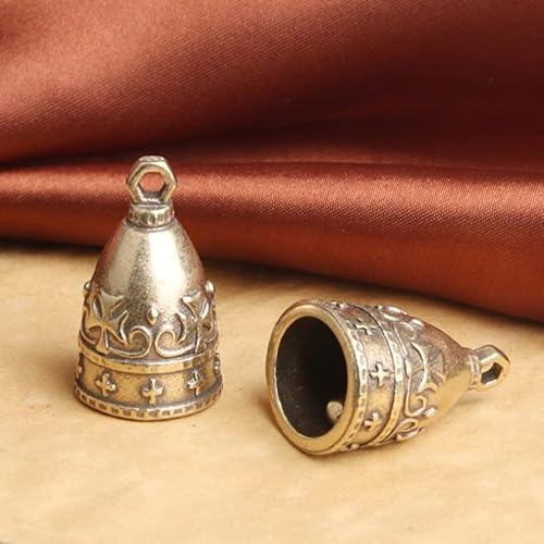 Vaguelly 3 Stück Vintage kleine Messingglocken Rustikales Glockenspiel Vintage Jingle Bell Kuh Glocken für Weihnachtsbaum Basteln Dekoration