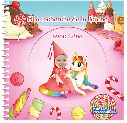Livre personnalisé pour enfant avec prénom et photo | A la recherche de la licorne | Cadeau original