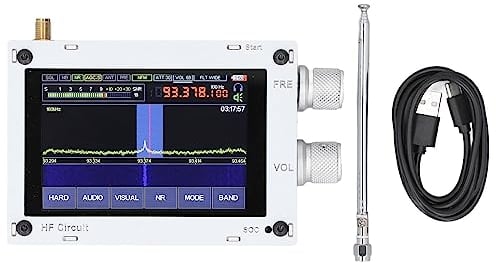 20KHz-2GHz DSP SDR Empfänger 1,10d 3,5 Zoll Upgrade-Version SDR Kurzwellenfunkempfänger Aluminiumlegierung mit Kühlloch