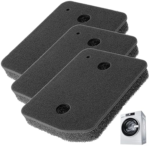 3 filtri di ricambio per asciugatrice: 207 x 157 x 30 mm, filtro per asciugatrici Miele 9164761, filtro scambiatore di calore, filtro in spugna, filtro a condensatore, filtro in spugna per