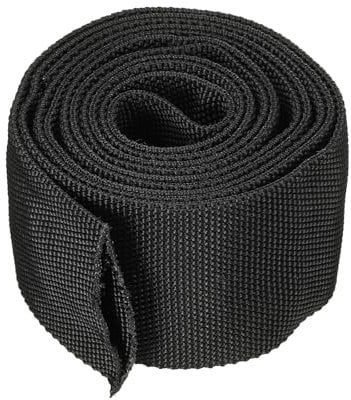 PATIKIL Manchon de Protection en Nylon pour Tuyau de Soudage, Gaine de Protection pour Tuyau Hydraulique de Torche Tig, Noir, 2.4 Pouces, 6,5 Pieds de Diamètre D'Identification
