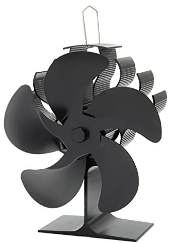 Ventola riscaldata per stufa, Ventilatore per stufa a legna in alluminio, Ventilatore per alimentato a caldo, Ventilatore termico termoelettrico, Ventilatore non elettrico alimentato a
