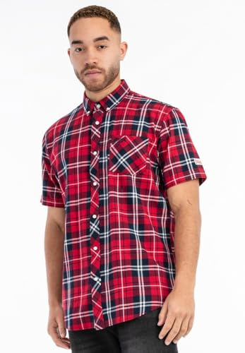 Lonsdale Herren Kurzarmhemd schmale Passform BRIXWORTH