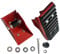 Gralara 2Pcs Extension Ladder Replacement Shoe Set Non Slip Heavy Duty Rubber Pads Ladder Part Foot Pads Cover