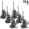 JUCJET 888HD Walkie Talkie, 16 Channels, Includes Original Headset, Type-C Cable, USB Charging Dock, Featuring One-Click Pairing, Voice Noise Reduction, and Digital Encryption Communication (6-Pack)