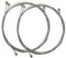 2 x cavo del freno per ruota anteriore e posteriore, universale, zincato, anima del deragliatore posteriore, lunghezza circa 2,1 m, argento