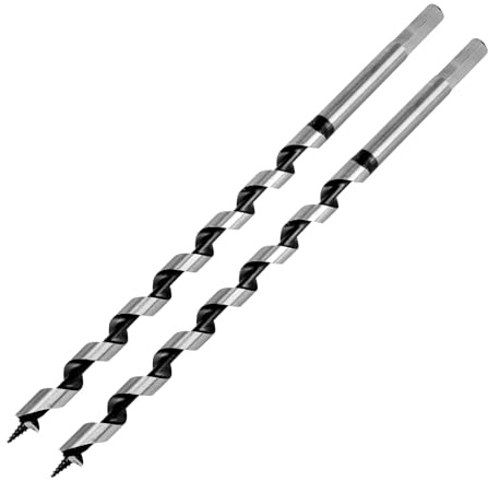 14 x 300mm (Approx. 9/16 x 12 Inch) Wood Auger Drill Bit - 2pcs | Masendelk Ship Auger Bit - Wood Drill Bit with 11mm Hex Shank