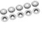 Lot de 10 emporte-pièces ronds pratiques en carbure de tungstène de 12 mm de diamètre