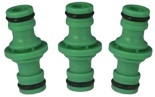 Double Yang Hose Connector, Hose End Connector, Garden Hose Connector Extender, Used to Connect Hoses and Garden Irrigation (Green)
