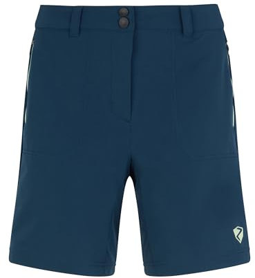 Ziener Damen Nakoa Outdoor-Shorts/Rad- / Wander-Hose - atmungsaktiv,schnelltrocknend,elastisch, hale Navy, 42