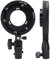 Soporte de Adaptador de Montaje de Bowens, Mini a Anillo de Adaptador de Montaje de Bowens Estándar con Enchufe Paraguas, 180 Inclinación, para Luces LED, Softboxes, Paraguas