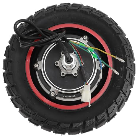 Focket Elektrischer Roller -Nabenmotor, 800 -W Hinterradantriebsmotor Ersatz mit Reifen für M4 M4Pro 10 Zoll Scooter 48 V