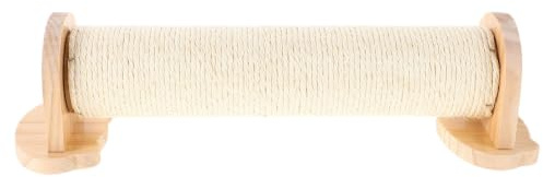 Alipis Colonne à Griffer Suspendue en Sisal Naturel pour Chatons, Interactif pour Cage ou Parc, Protection des Meubles et Design Gain de Place Beige