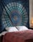 ele ELEOPTION Wandteppich Indian Mandala Wall Hanging Hippie Tapestry Wanddeko für Kinderzimmer Wohnzimmer Schlafzimmer auch als Yogamatte Picknickdecke Strandtücher (Blau und Grün, 150 x 205cm)