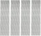 Perfeclan Los 4 Surfing Front Traction Pad Ersatz Für Surfboard Deck Grip Cushion Klebstoff & Vielseitig, Grau 4 Stück
