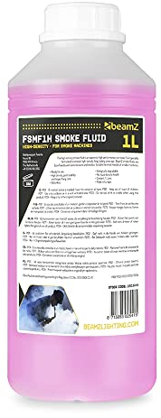 BeamZ Liquide pour Machine à Fumée 1L - Standard, Haute Performance, ne laisse Pas de Résidu, Biodégradable, Non Toxique pour la Santé et l'Environnement