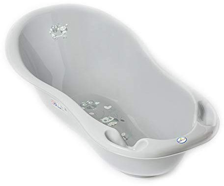Baignoire bébé thermomètre Gris Owls 102 cm