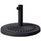 AKTIVE Base sombrilla jardín redonda, Poliresina y Acero Ø49x32 cm, 14 kg, Tubo ajustable Ø38-48 mm, Sombrillas terrazas exteriores, Pie para parasol terraza exterior, Resistente y duradera (53903)