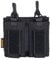 EXCELLENT ELITE SPANKER Oben offen Einzel/Doppel/Dreifach Mag Pouch für M4 M16 AK AR Magazintasche und Pistol Mag Pouch(Doppel+Schwarz)