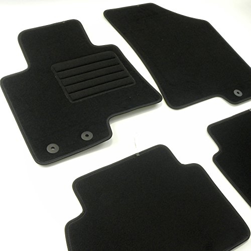 MDM fussmatten für Nissan Navara (D23) 2016- Passform wie Original aus Velours, Automatten mit Absatzschoner aus Textile, Rand rutschhemmender, cod. One de8197