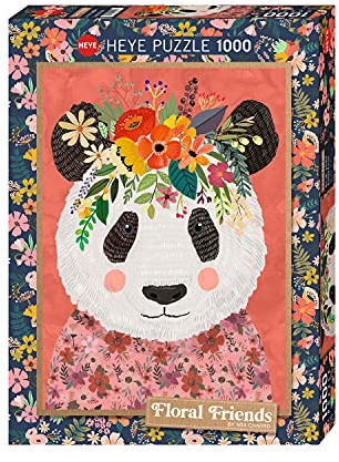 Heye Cuddly Panda 1000 Teile Puzzle, Silver