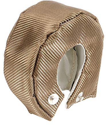 Roberee Titan-Thermo-Schild, Turbo, einschichtig, aus Titan, Thermoschild-Abdeckung, für T3 T25 T28 GT25 GT28 GT30 GT32 GT35 GT37 CT26