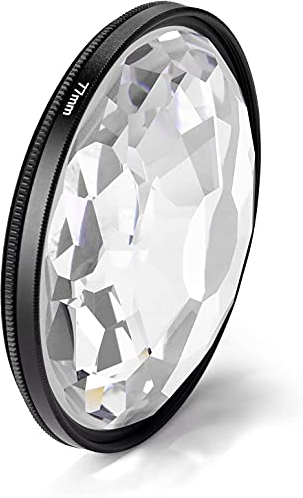 Famgee 77mm Kaleidoscope Prism Camera Glass Filter Variable Number of Shooting Objects Gourmet Wedding Effect SLR Photography Accessories
