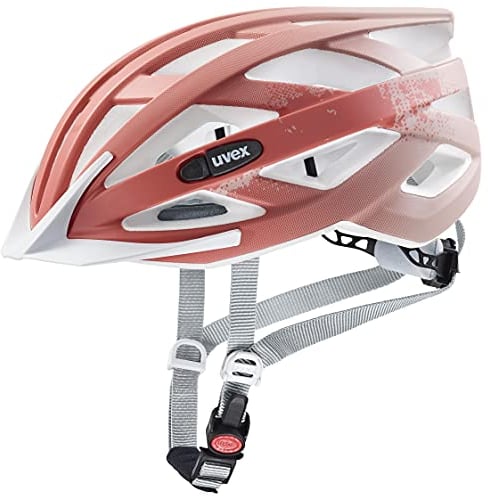 uvex air Wing cc - Leichter Allround-Helm für Damen und Herren - individuelle Größenanpassung - erweiterbar mit LED-Licht - dust Rose - Grapefruit matt - 52-57 cm