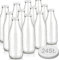 Geniess-Bar! 12 Milchflaschen 1000ml mit 24 Deckel BPA frei Saftflaschen Glasflaschen 1L Flaschen Weithalsflaschen leer mit Schraubdeckel