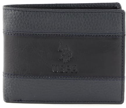 U.S. Polo Assn. Horizontal Wallet with Coin and Flap Blue