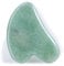Jade Gua Sha Stein für Gesicht - Jade Gua Sha Schaber - Guasha Kratzmassage Gerät - Schaber-Tool für Anti-Aging - Gushastein Aventurin - Für Seidig Glatte und Schöne Haut von Sandine(Aventurine)
