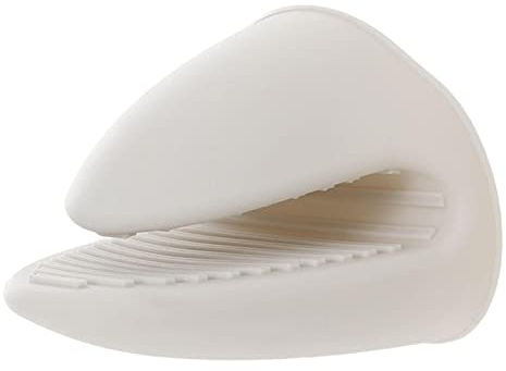 LOVIVER Verdicken Sie Silikagel-, Backwerkzeug, wärmeisolierter Fingerschutz, Klemmgriffe, Mini-Handschuh, Topflappen für Topf, Kochen, Backen, Beige
