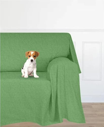Farè - Telo Salva Divano - Copridivano IMPERMEABILE in tessuto arredo Antimacchia ideale per cani, gatti e bambini - Made in Italy | 200 x 270 cm | ARMOR verde