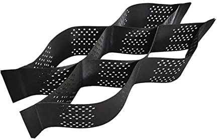 QWEASDF HDPE-Geo-Gitter, Geo-Raster für Stützmauern, Kies-Stabilisator-Gitter, Rasengitter Geogitter, Wabengitter Gitterplatten, Ground Grid für Garten Und Schuppenbasis,9 * 9(29.63 * 29.53ft)