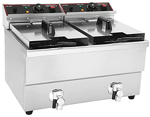 XUETAO Friteuse Commerciale 10L 12L friteuse avec contrôle de la température de la Graisse