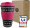 Morgenheld Tasse à Café à Emporter, Blacky Berry, Coffee to go Mug de Voyage Porcelaine 380ml