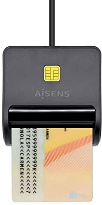 AISENS Lector de Tarjeta Inteligente/DNIe USB 2.0 Schwarz