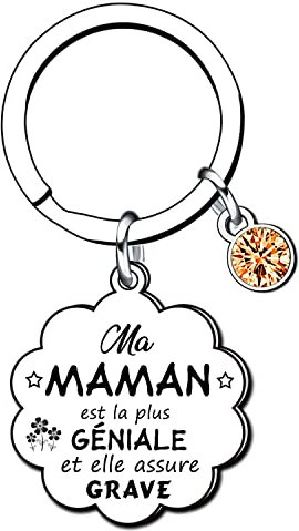 Porte-clés Maman Je t'aime Tout Plein Cadeau pour Maman, fête des mères,Cadeau de Maman Cadeau de fête des Mères Cadeaux d'anniversaire,Cadeaux de Famille Maman Porte clés personnalisé Maman (1)