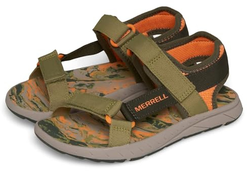 Merrell Unisex Kid's Kahuna Web 2.0 Sport Sandal, Olive Orange, 38 EU