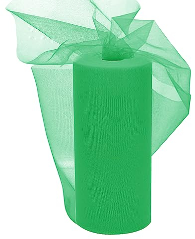 Tülle Roll Tüll Stoff Grün 30cm x 92M, EUBSWA Tüll Rollen Tüllband für Brautkleider Ballett-Kleider Hochzeit Party Deko Handwerk
