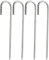 4 Pièces Piquet de Tente en Acier Galvanisé Ancres de Sol, 30cm Piquet ancrage en J, Ancrage au Sol Idéal pour Sécuriser Les Clôtures, Tentes, Auvents, Abris de Jardin, Trampoline