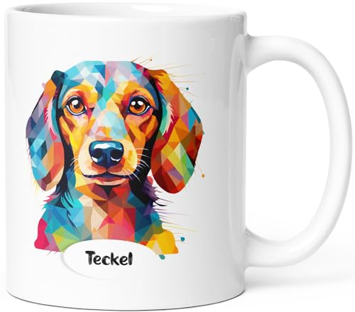Luigi Collection Mug Chien Teckel Tasse Message Humour drôle Race Animaux. Idée Cadeau Original et Beau Ami Homme Femme Enfant Collègue pour Anniversaire Noël Céramique.