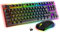 AKUMA – Pack Gaming Sentai C03 WL Clavier TKL + Souris sans Fil Rechargeable Rétroéclairé, AZERTY Français, 3200 DPI – Pack pour PC PS4 PS5 – Noir – Plug & Play
