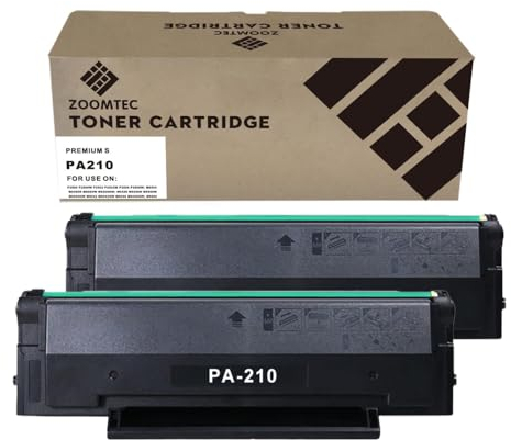 ZOOMTEC PA-210 Tonerkartusche kompatibel mit Pantum PA-210 PA210 Schwarz kompatibel mit Pantum P2500W P2502W P2508W M6500NW M6500N M6500W M6550NW M6552NW M6558NW M6600N M6600NW M6602NW (2X Schwarz)