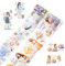 NAESM 2 Rolls Washi Tape Set, Mode Mädchen PET Washi Tapes, transparente Aufkleber wasserdichte Kunst, für Journaling, Bullet Journals, Planer, DIY Handwerk