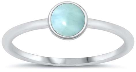 Sterling Silber Echter Larimar Ring LTDMXRS131696-LR90