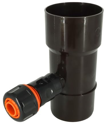 Dachrinnenablauf 90 Wasserfänger Regenwassersammler Regendieb Regenwasser